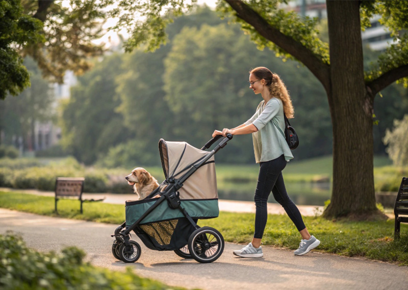 Comment les poussettes pour animaux aident-elles les familles avec plusieurs animaux à voyager facilement ?