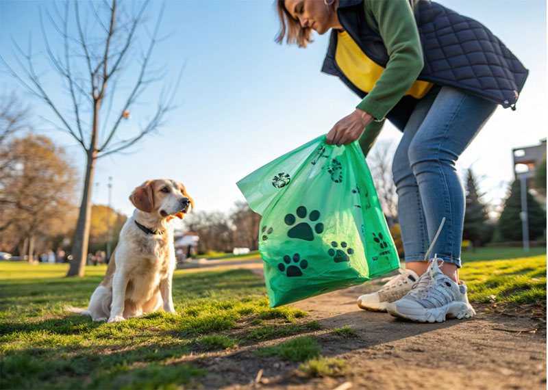 Respectueux de l'environnement et pratique, un nouveau choix pour le nettoyage des déjections animales : recommandation de sacs à crottes pour chiens