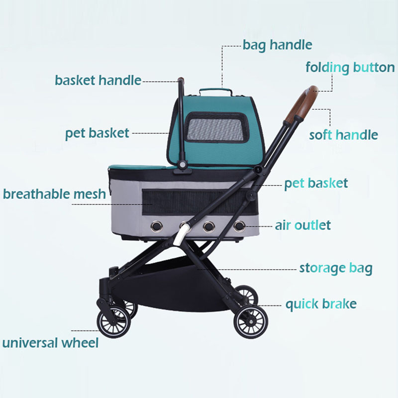 Double Decker Pet Stroller Twins Double Decker Pet Stroller Twins