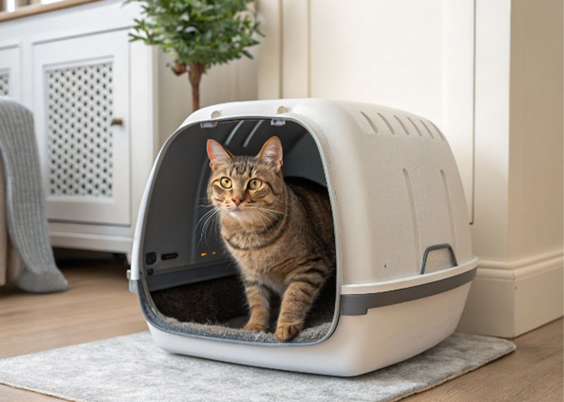 Bac à litière pour chat entièrement fermé : créer un foyer confortable et propre pour les animaux de compagnie
