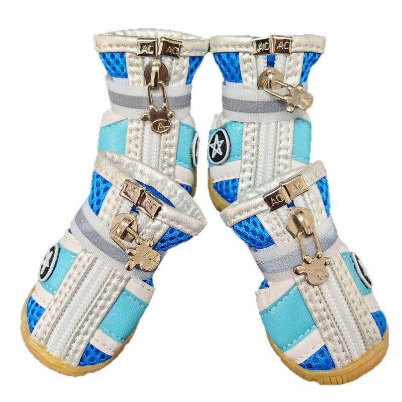 Breathable Anti-Slip Dog Booties with Zipper Breathable Anti-Slip Dog Booties with Zipper