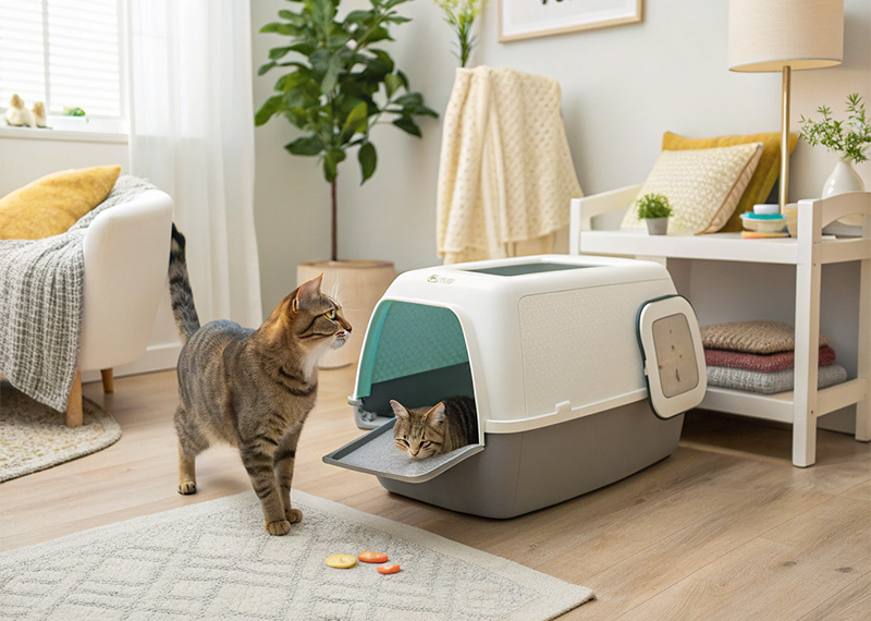 Guide d'achat de bac à litière pour chat : comment la conception semi-fermée facilite-t-elle le ramassage ?