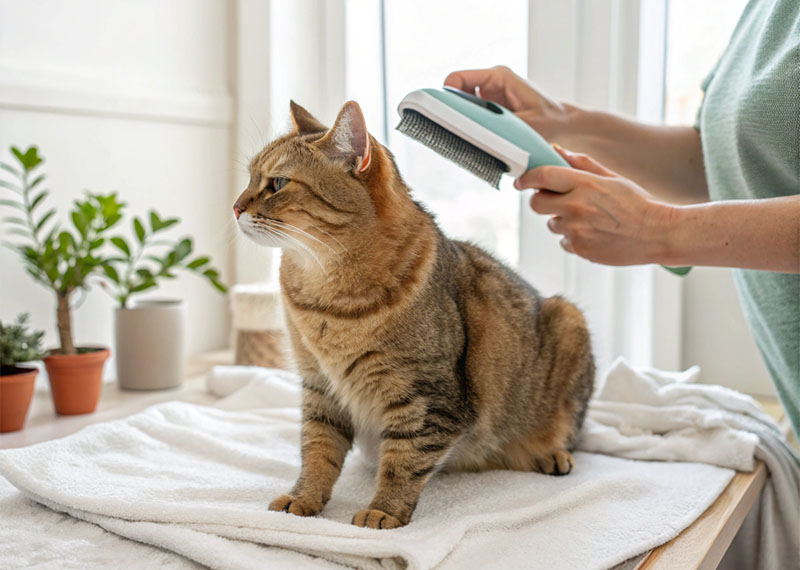 Nouveauté 2025 pour animaux de compagnie : Brosse autonettoyante pour chien Bolo