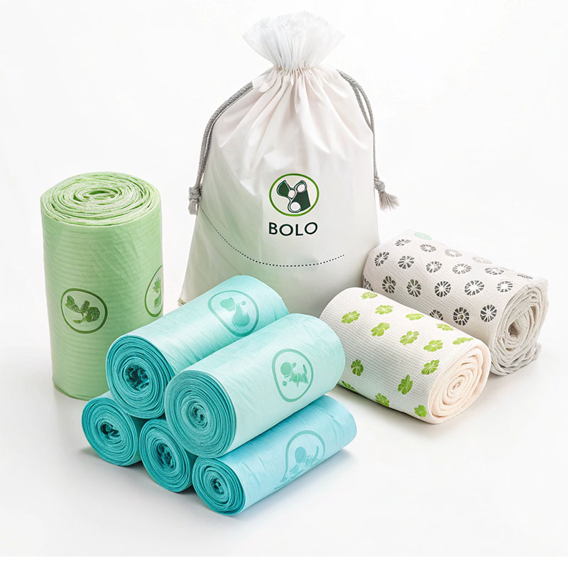 Eco-friendly biodegradable dog poop bags