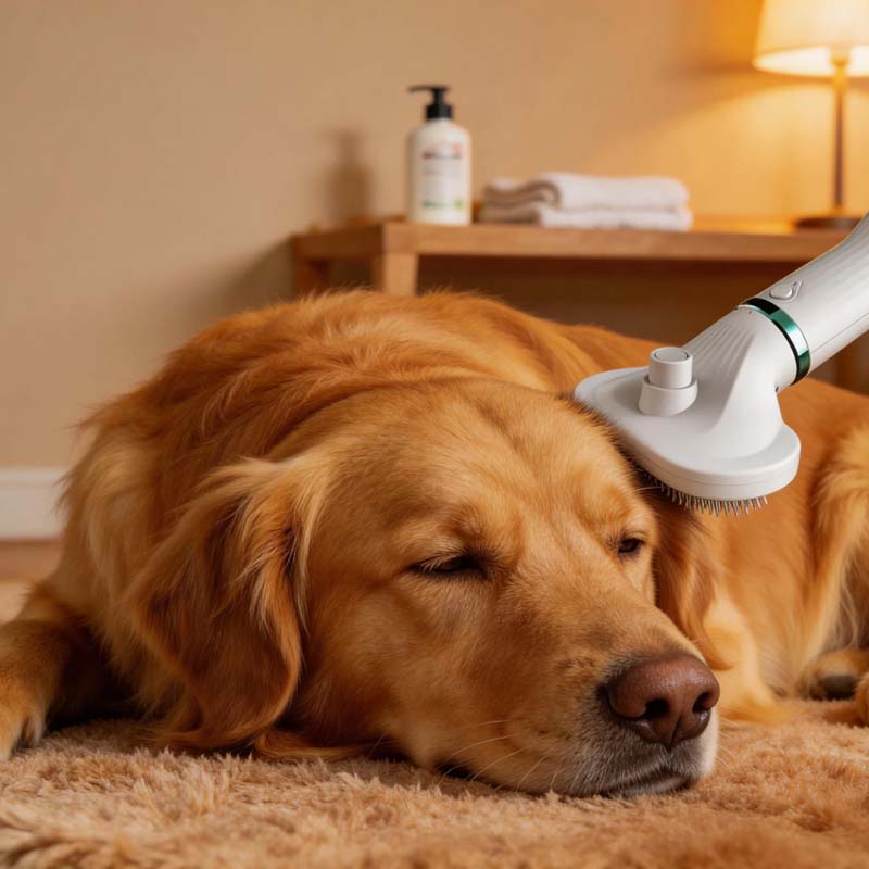 quiet blow drying brush for pets at home