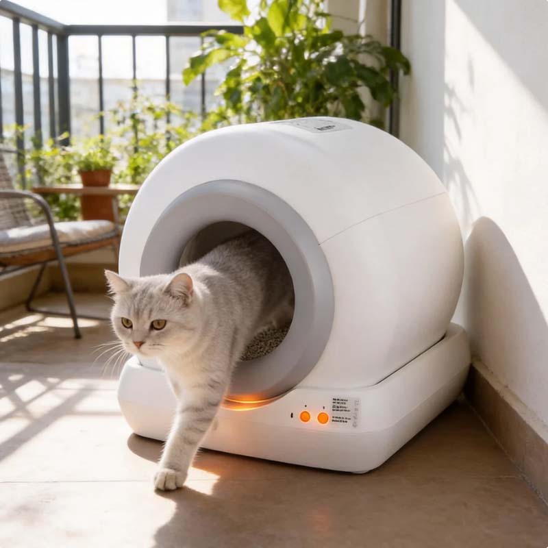 semi-enclosed smart litter box semi-enclosed smart litter box