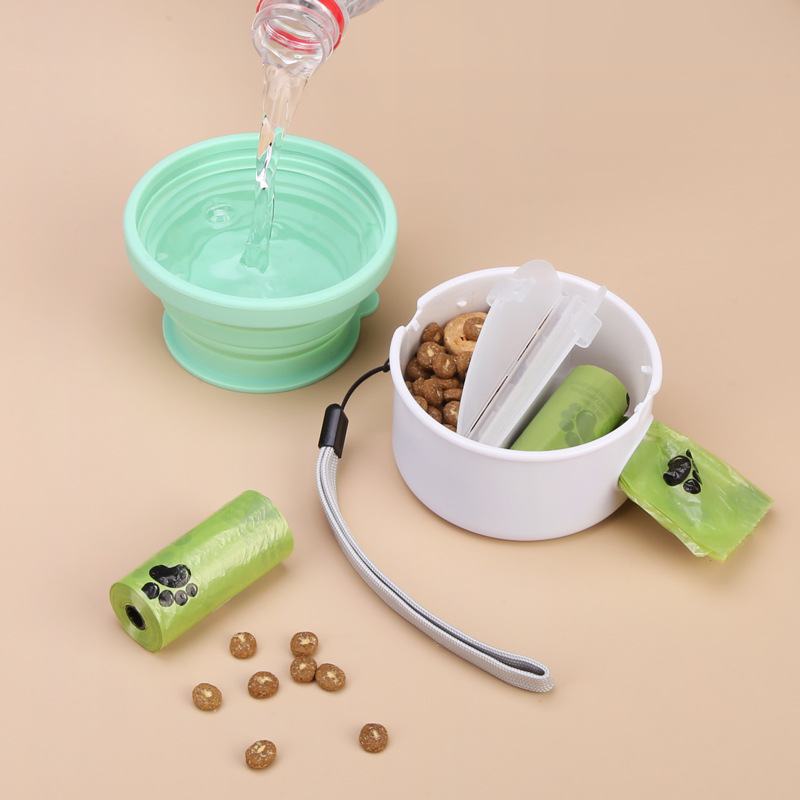 travel dog feeding kit on the go